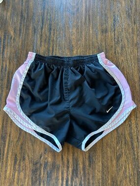Nike VTG Y2K Preppy Pink Retro Sportwear Athleisure Sporty Track Shorts Size XS